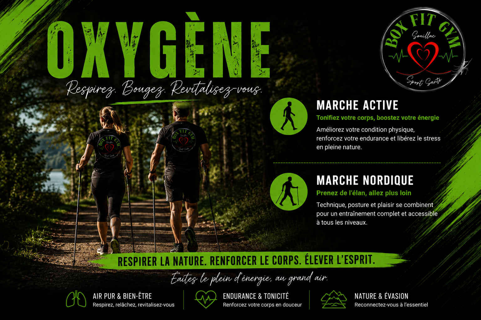 OXYGÈNE — Marche Nordique, Marche Active